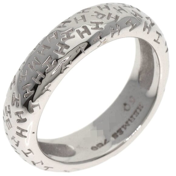 HERMES 18k White Gold Ring #50 - Picture 2 of 10
